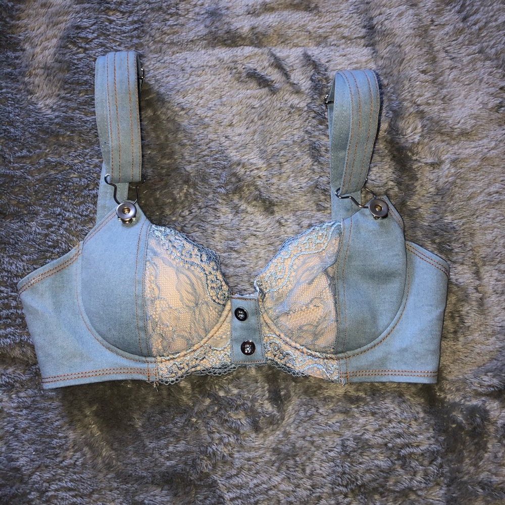 ❌SOLD❌ Denim bra - Picture 1 of 5